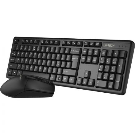 Набор клавиатура+мышь A4Tech (3330N) клав:черный мышь:черный USB беспроводн