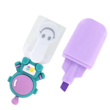 Набор текстовыделителей с топперами 6 ЦВЕТОВ ПАСТЕЛЬ, "КОСМО", линия 1-4 мм, FUNSTER (ФАНСТЕР), 152654