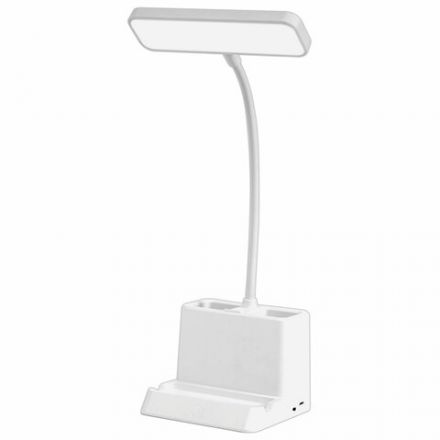 Настольная лампа светильник беспроводная SONNEN PT-302, органайзер, USB, LED, 3 Вт, 3 режима, 238783