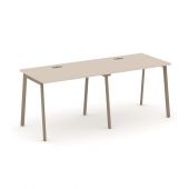 Estetica Рабочая станция на 2 места ES.RS-2.1-LP Капучино/Латте металл 1960*730*750