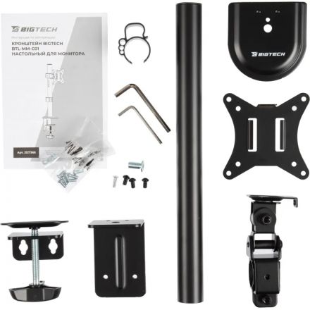 Кронштейн Bigtech BTL-MM-C01 монит. 17-32 стальной шарнирный