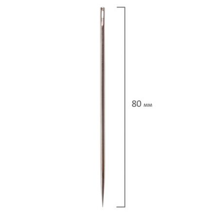 Иглы для прошивки документов (цыганские), КОМПЛЕКТ 3 шт., длина 80 мм, диаметр 1,8 мм, блистер, STAFF, 602464 Иглы для прошивки документов (цыганские), КОМПЛЕКТ 3 шт., длина 80 мм, диаметр 1,8 мм, блистер, STAFF, 602464