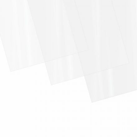 Обложки пластиковые для переплета, А4, КОМПЛЕКТ 100 шт., 200 мкм, прозрачные, ОФИСМАГ, 531448