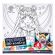 Картина детская по контуру, АССОРТИ 7 видов, 15х15 см, на подрамнике, акрил, кисти, МУЛЬТИ АРТ, 5902