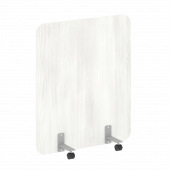 R-line Перегородка на металлических опорах, на роликах DP.R-100-120 Снежная патина/Серый металл 1000*18*1200 R-line Перегородка на металлических опорах, на роликах DP.R-100-120 Снежная патина/Серый металл 1000*18*1200