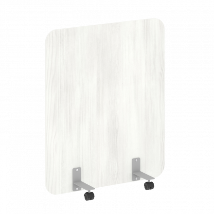 R-line Перегородка на металлических опорах, на роликах DP.R-100-120 Снежная патина/Серый металл 1000*18*1200