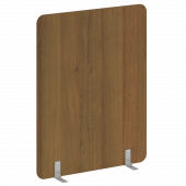 R-line Перегородки на металлических опорах на фетровых подпятниках DP.F-140-180 Орех/Серый металл 1400*18*1800