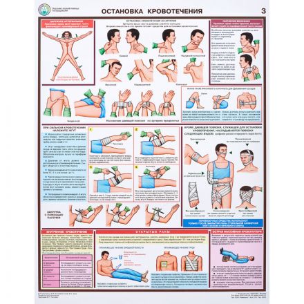 Плакат информационный оказание первой помощи пострадавшим