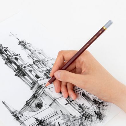 Карандаши чернографитные художественные 2H-8B, НАБОР 8 шт., В ПЕНАЛЕ, BRAUBERG ART "PREMIERE", 181894