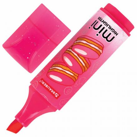 Набор текстовыделителей мини с принтами, 12 ЦВЕТОВ, BRAUBERG, 6 неоновых цветов + 6 пастельных цветов, линия 1-5 мм, 152537