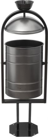 Урна металлическая 1050х370х300 мм серый антик