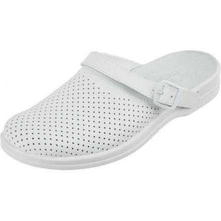 Сабо Ионел мужские из натуральной кожи белые (размер 41)