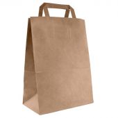 Пакет бумажный с плоскими ручками, крафт, 280x150x320мм 250 шт/уп Пакет бумажный с плоскими ручками, крафт, 280x150x320мм 250 шт/уп