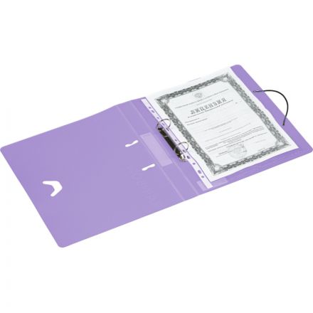 Папка на 2-х кольцах Attache Rainbow Style 35 мм фиолетовая до 250 листов