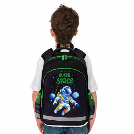 Рюкзак ПИФАГОР SCHOOL, 1 отделение, 3 кармана, "Outer space", 38x28х14 см, 273173