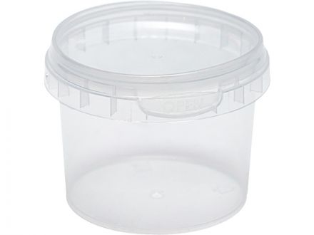 Контейнер п/п 0,12л. круглая, d69мм, с прозрачной крышкой цв. прозрачный