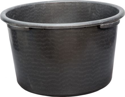 Емкость 65л. строительная, круглая, без крышки цв. чёрный