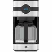 Кофеварка капельная BQ (БИ-КЬЮ) CM2002, 900 Вт, объем 1,5 л, поддержание температуры, серебристая, 86198275