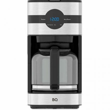 Кофеварка капельная BQ (БИ-КЬЮ) CM2002, 900 Вт, объем 1,5 л, поддержание температуры, серебристая, 86198275