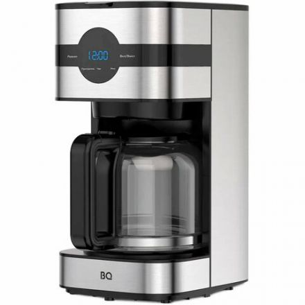 Кофеварка капельная BQ (БИ-КЬЮ) CM2002, 900 Вт, объем 1,5 л, поддержание температуры, серебристая, 86198275