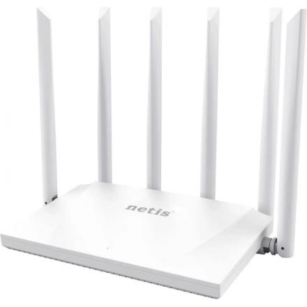 Маршрутизатор Netis NC63 двухдиапазонный AC1200, 2,4-5ГГц, IPv6, белый Маршрутизатор Netis NC63 двухдиапазонный AC1200, 2,4-5ГГц, IPv6, белый