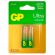 Батарейки КОМПЛЕКТ 2 шт., GP Ultra G-Tech, AA (LR6,15А), алкалиновые, пальчиковые, 15AUA21-2CRSBC2