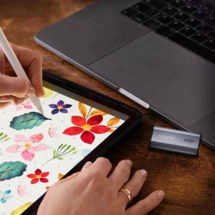 Портативный SSD ADATA 1TB SC750 USB 3.2 G2 Type-C[R/W -1050/1000 MB/s]сер