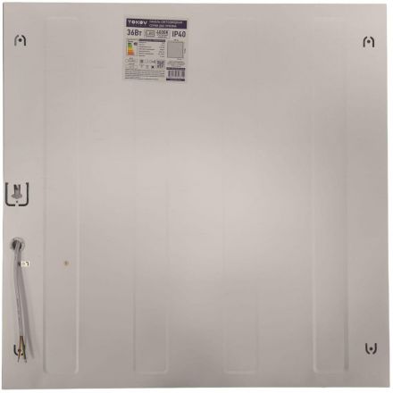 Светильник светодиодный ДВО 595х595х18 36Вт 4000К IP40 призм TOKOV ELECTRIC