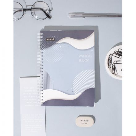 Бизнес-тетрадь А5 120л,спир,обл. карт в ассорт.Графити