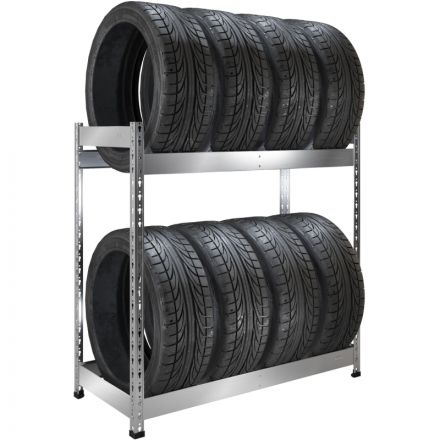 Стеллаж металлический SB 1153х1167х525 для хранения 8 шин оцинк