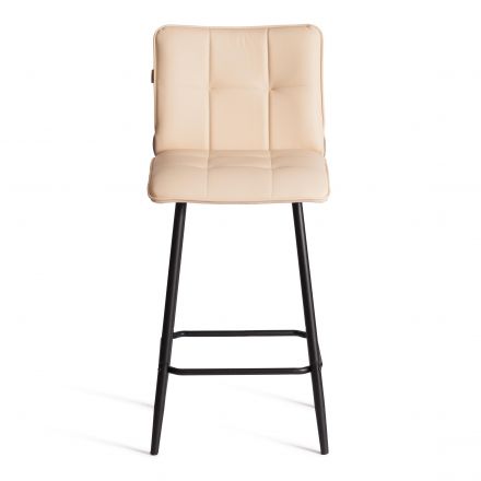 Полубарный стул  Bari/Бари экокожа , бежевый, 42х55х99 см