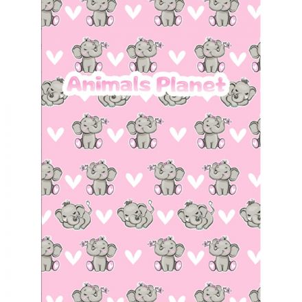 Тетрадь общая M&G Animal, А5, 64 л, клет, цвет в асс,в пласт обложке