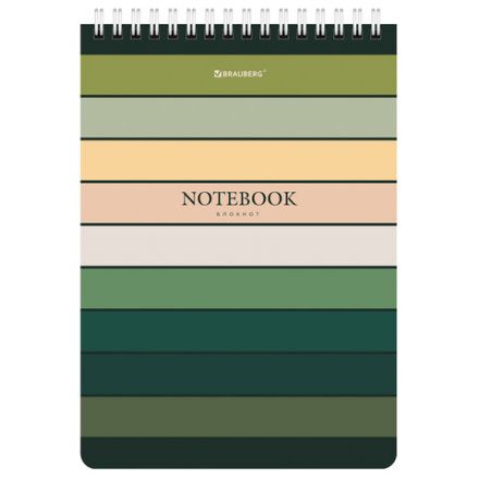 Блокнот А5 (146х206 мм), 60 л., гребень, картон, клетка, BRAUBERG, "Classic", 114359