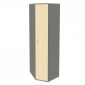 Riva Стеллаж уголовой с дверью А.СТ-1.10 Клён металлик 600*600*1975 Riva Стеллаж уголовой с дверью А.СТ-1.10 Клён металлик 600*600*1975