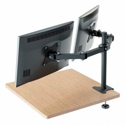 Кронштейн для двух мониторов К-502 VESA 75х75-100х100, 17"-32", до 16 кг, РЭМО, 4603225012979, 960059