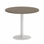 Home Office Стол круглый VR.SP-5-90.1 Вяз/Белый металл 900*900*750 Home Office Стол круглый VR.SP-5-90.1 Вяз/Белый металл 900*900*750