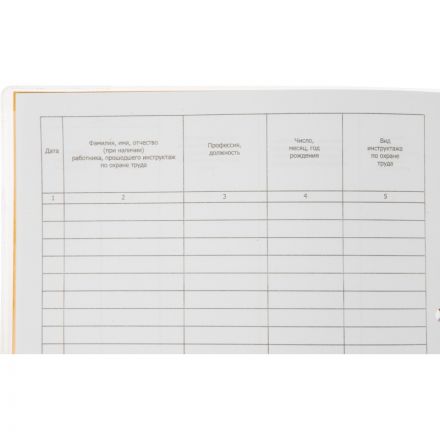 Журнал инструктажа по ОТна рабоч.месте и целев.инструк.А4 32л карт.в облож