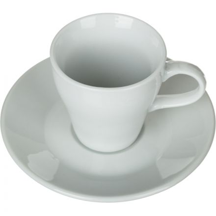 Кофейная пара Collage, фарфоровая, белая, 90мл, (фк189)