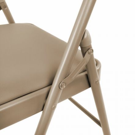 Стул складной BRABIX "Golf Plus CF-003 КОМФОРТ", бежевый каркас, кожзам бежевый, В КОРОБЕ, 533027 Стул складной BRABIX "Golf Plus CF-003 КОМФОРТ", бежевый каркас, кожзам бежевый, В КОРОБЕ, 533027