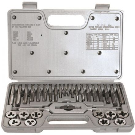 Набор метчиков и плашек М3 - М12, 31 предм. Matrix 77337
