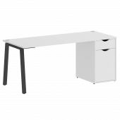Home Office Стол письменный VR.SP-3-178.1.A Белый/Антрацит металл 1780*720*750