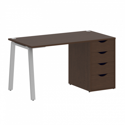 Home Office Стол письменный VR.SP-3-138.4.A Венге/Серый металл 1380*720*750