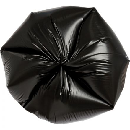 Мешки для мусора ПВД 60л 35мкм 20шт/рул черные 60x70см Комус с ручками