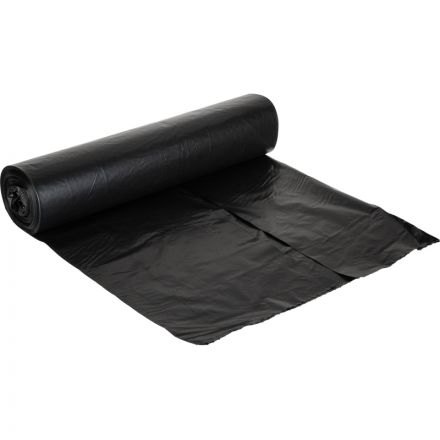 Мешки для мусора ПВД 75л 45мкм 25шт/рул черные 60x80см Luscan