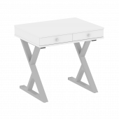 Home Office Стол письменный VR.SP-1-79.M Белый бриллиант/Серый металл 794*600*750