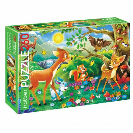 Пазл картонный 260 элементов АССОРТИ, 220х330 мм, HATBER Пазл картонный 260 элементов АССОРТИ, 220х330 мм, HATBER