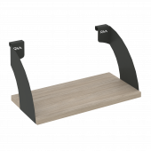 Навесные полки. Кронштейны+ЛДСП полка 400мм MAN-41-4 Дуб аттик/Антрацит металл 400*220*200 Навесные полки. Кронштейны+ЛДСП полка 400мм MAN-41-4 Дуб аттик/Антрацит металл 400*220*200