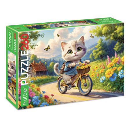 Пазл картонный "КОШАЧЬИ ЗАБАВЫ" 260 элементов АССОРТИ, 220х330 мм, HATBER Пазл картонный "КОШАЧЬИ ЗАБАВЫ" 260 элементов АССОРТИ, 220х330 мм, HATBER