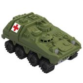 Военная машина игрушечная БРОНЕТРАНСПОРТЕР "Санитар", пластик, 10,1x5,4x4,7 см, НОРДПЛАСТ, 377 Военная машина игрушечная БРОНЕТРАНСПОРТЕР "Санитар", пластик, 10,1x5,4x4,7 см, НОРДПЛАСТ, 377