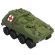 Военная машина игрушечная БРОНЕТРАНСПОРТЕР "Санитар", пластик, 10,1x5,4x4,7 см, НОРДПЛАСТ, 377